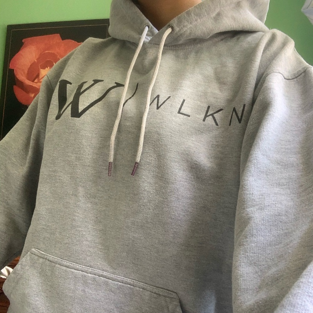 Grey WLKN hoodie